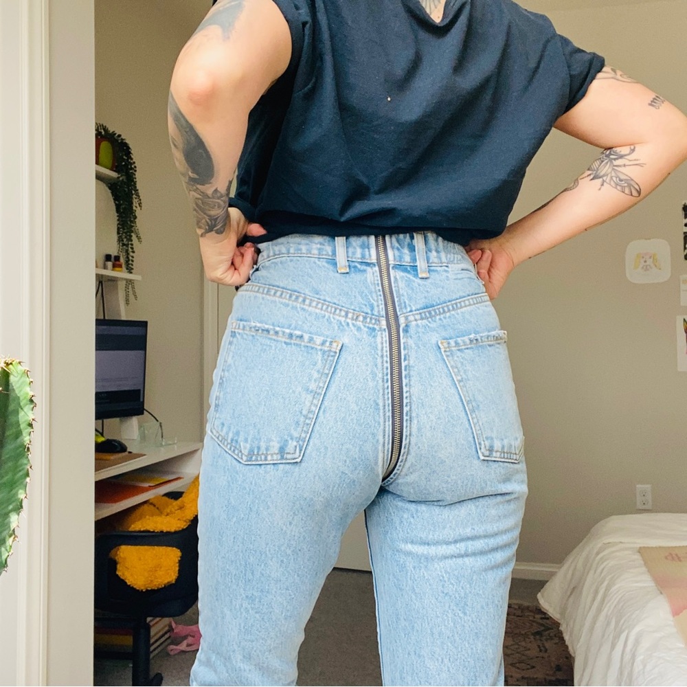 ❌SOLD❌ Revice all the way around zipper denim
